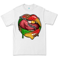 White juneteenth day lips Premium Tee - texasbilliewilder