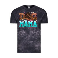 Cloud Black dog mama Vintage Tee - AdoDesignShop