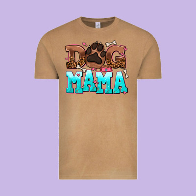 Dog Mama Vintage Tee Designed By Adodesignshop