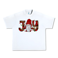 White joy gnome Urban Heavy Tee - JahusDesignShop