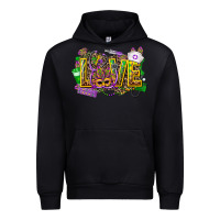 Black mardi gras love nurse Urban Hoodie - CowGirlArtShop