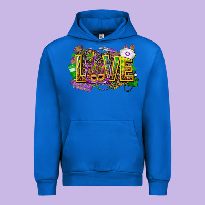 Mardi Gras Love Nurse Urban Hoodie Designed By Cowgirlartshop