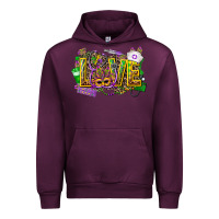 Mauve Wine mardi gras love nurse Urban Hoodie - CowGirlArtShop