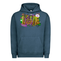 Pigment Midnight Navy mardi gras love nurse Urban Hoodie - CowGirlArtShop
