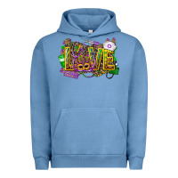 Pigment Pebble Blue mardi gras love nurse Urban Hoodie - CowGirlArtShop