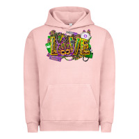 Pigment Salmon mardi gras love nurse Urban Hoodie - CowGirlArtShop