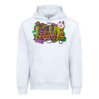 White mardi gras love nurse Urban Hoodie - CowGirlArtShop