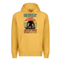 Mustard Bigfoot is real and he tried to eat my ass Premium Hoodie - Bettercallsaul