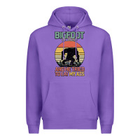 Purple Bigfoot is real and he tried to eat my ass Premium Hoodie - Bettercallsaul