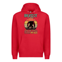 Red Bigfoot is real and he tried to eat my ass Premium Hoodie - Bettercallsaul