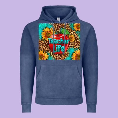 Teacher Life Vintage Hoodie Designed By Hra Design Shop