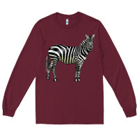 Burgundy zebra Long Sleeve Tee - LillyAllenDesigns