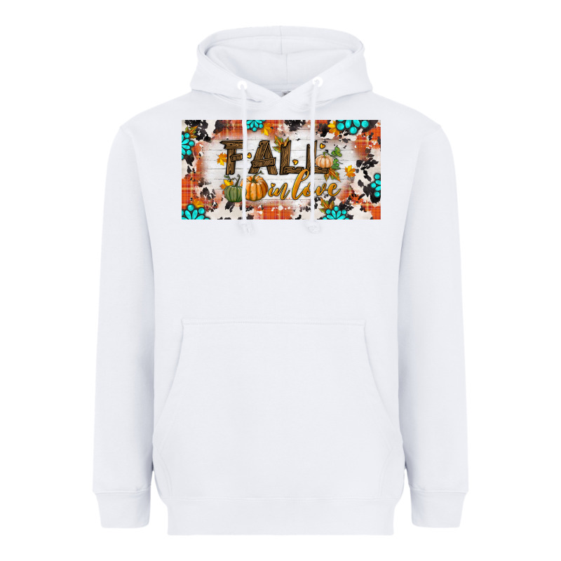 Fall In Love License Plate Heavyweight Hoodie by BundleAndBundleShop | Teevron