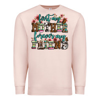 Pale Pink first my mother forever my friend Premium Sweatshirt - LillyAllenDesigns