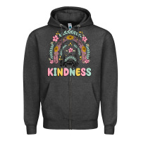 Charcoal Heather choose kindness Zipper Hoodie - MaliasSmallBusiness