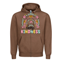 Chestnut choose kindness Zipper Hoodie - MaliasSmallBusiness