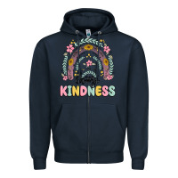 Navy choose kindness Zipper Hoodie - MaliasSmallBusiness