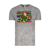 Cloud Rock san judas leopard cowhide sunflower background Vintage Tee - JahusDesignShop