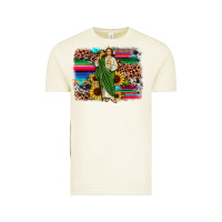 Vintage Arctic san judas leopard cowhide sunflower background Vintage Tee - JahusDesignShop