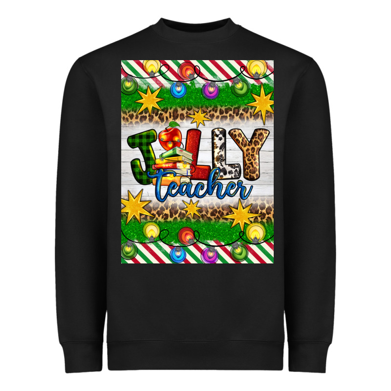 Christmas Jolly Teacher Heavyweight Sweatshirt by Artiststas | Teevron