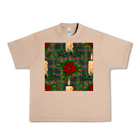 Burro christmas candle and ornaments seamless pattern Urban Heavy Tee - BundleAndBundleShop