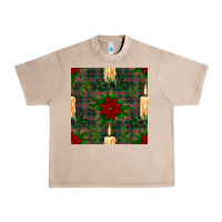 French Oak christmas candle and ornaments seamless pattern Urban Heavy Tee - BundleAndBundleShop