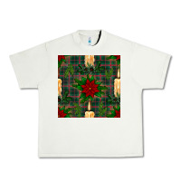 Pistachio christmas candle and ornaments seamless pattern Urban Heavy Tee - BundleAndBundleShop