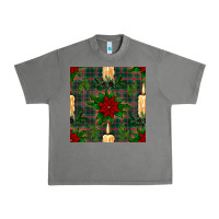 Tornado christmas candle and ornaments seamless pattern Urban Heavy Tee - BundleAndBundleShop