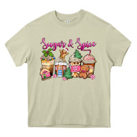 Mossy sugar and spice pink gingerbread coffee cups Heavy Core Tee - Zillion Design Studio