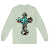 Matcha western cross Long Sleeve Tee - BarkalooDesign