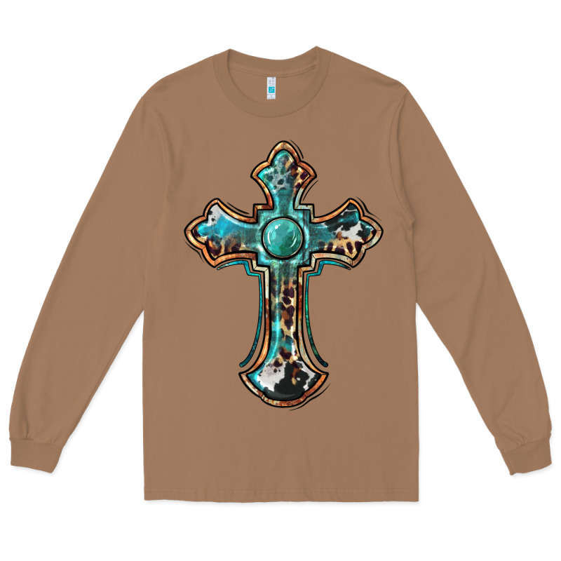 Western Cross Long Sleeve Tee by BarkalooDesign | Teevron