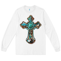 White western cross Long Sleeve Tee - BarkalooDesign