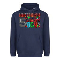 Navy birthday boy 5 Heavyweight Hoodie - BundleAndBundleShop