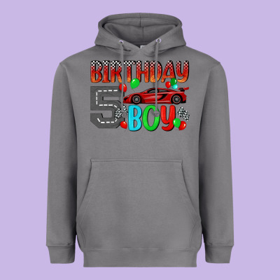Birthday Boy 5 Heavyweight Hoodie Designed By Bundleandbundleshop