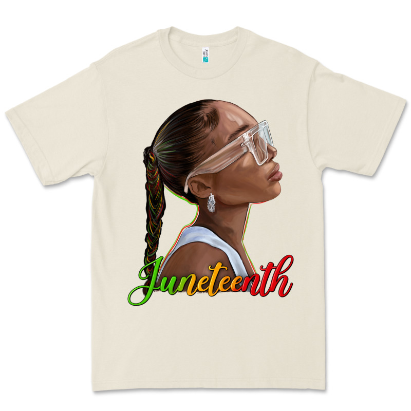 Juneteenth Black Woman Premium Tee by texasbilliewilder | Teevron