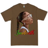 Cacao juneteenth black woman Premium Tee - texasbilliewilder