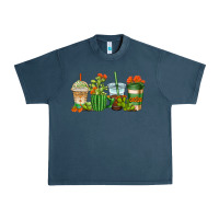 Midnight Navy cactus coffee cups Urban Heavy Tee - AdoDesignShop