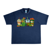 Navy cactus coffee cups Urban Heavy Tee - AdoDesignShop