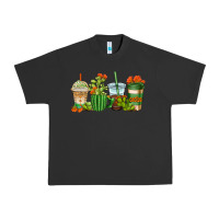 Pigment Black cactus coffee cups Urban Heavy Tee - AdoDesignShop