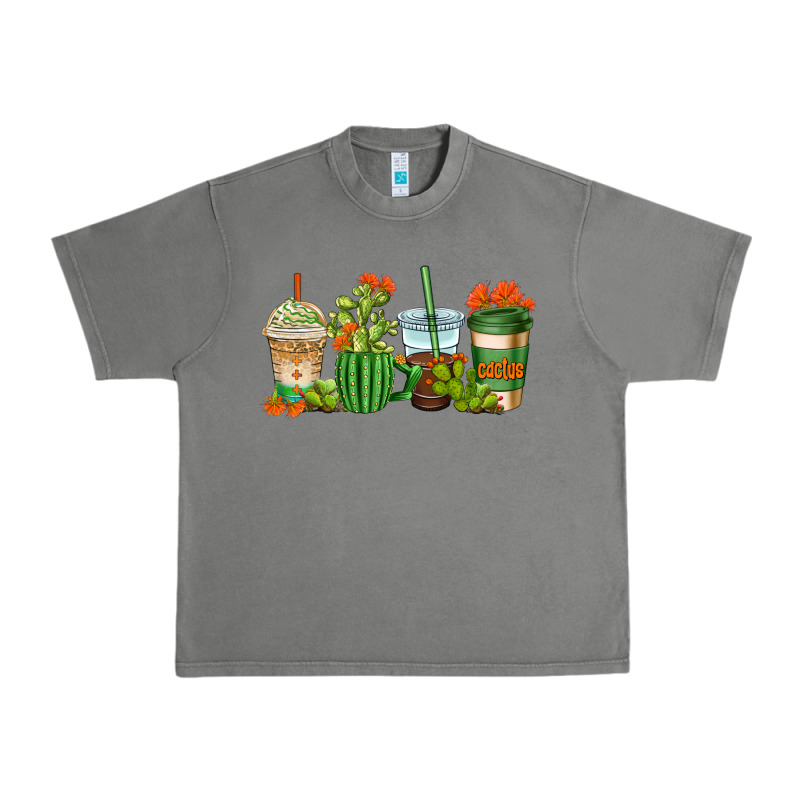 Cactus Coffee Cups Urban Heavy Tee by AdoDesignShop | Teevron