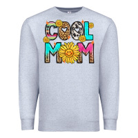 Heather Grey cool mom Premium Sweatshirt - LillyAllenDesigns