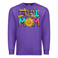 Purple cool mom Premium Sweatshirt - LillyAllenDesigns