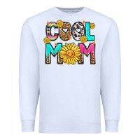 White cool mom Premium Sweatshirt - LillyAllenDesigns