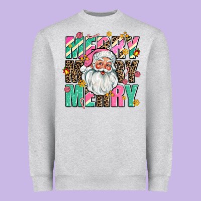 Merry Merry Merry Heavyweight Sweatshirt Designed By Adodesignshop