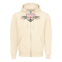 Sandshell bunny face easter Zipper Hoodie - MaliasSmallBusiness