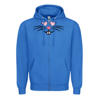True Royal bunny face easter Zipper Hoodie - MaliasSmallBusiness