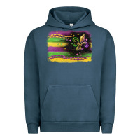Pigment Midnight Navy mardi gras flag Urban Hoodie - CowGirlArtShop