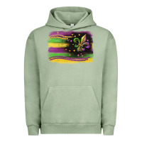 Pigment Oil Green mardi gras flag Urban Hoodie - CowGirlArtShop
