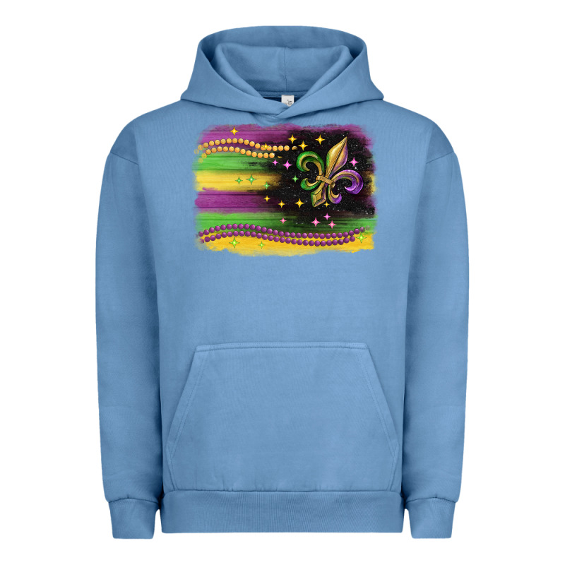 Mardi Gras Flag Urban Hoodie by CowGirlArtShop | Teevron