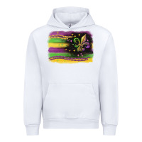 White mardi gras flag Urban Hoodie - CowGirlArtShop
